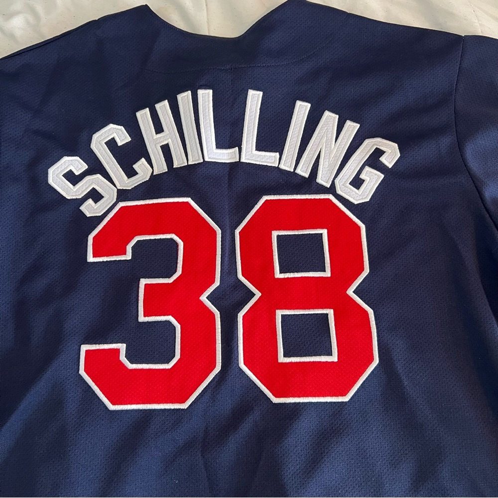 Men’s Vintage Red Sox throw back Jersey - Picture 9 of 13